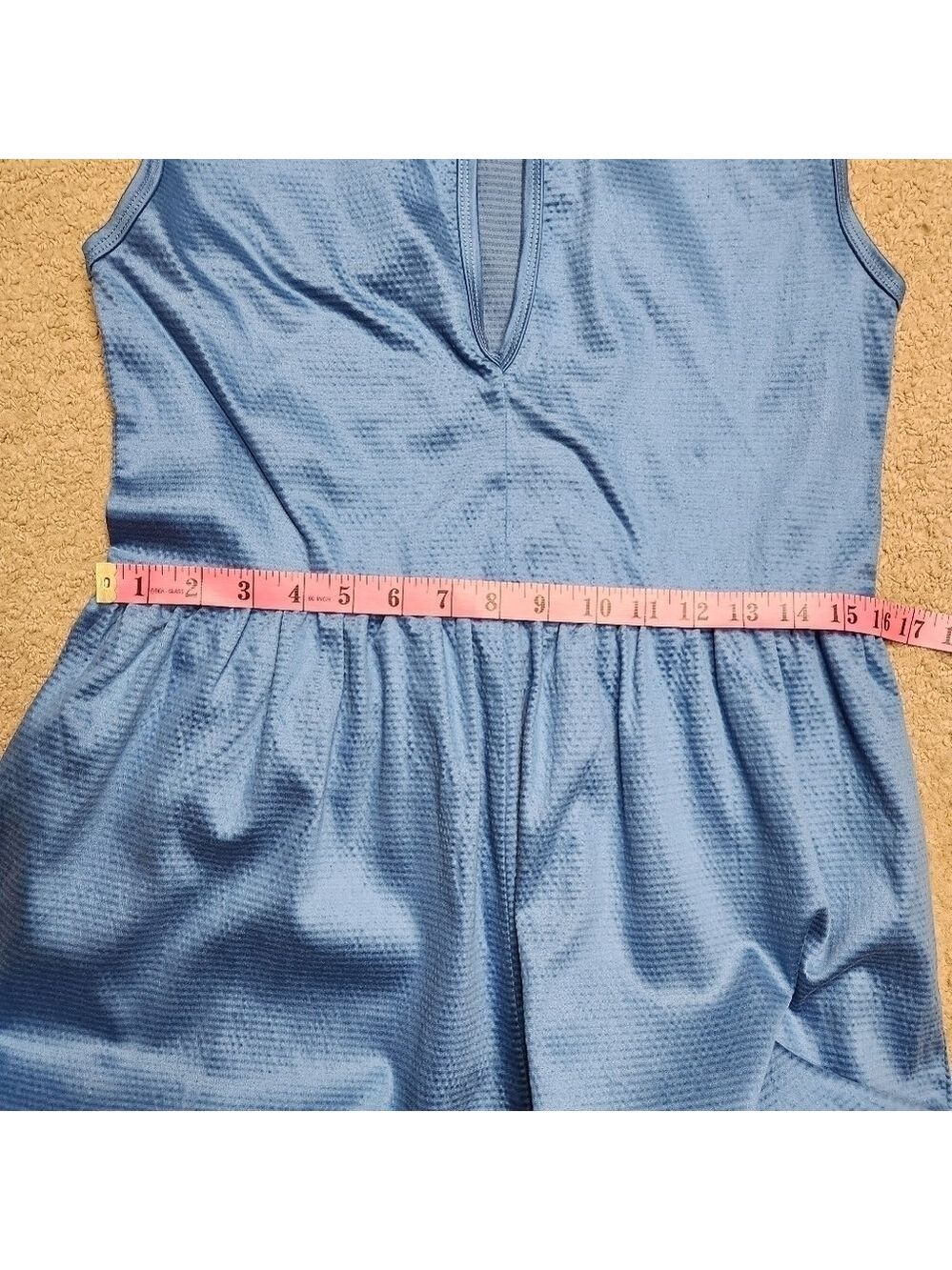 Smash + Tess Bubbly Blue Universal Shorty Romper Size S NWOT - Picture 12 of 14